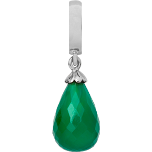 Image of Christina Collect Green Onyx Drop sølv charm